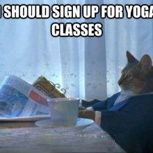 Sign up for yoga!