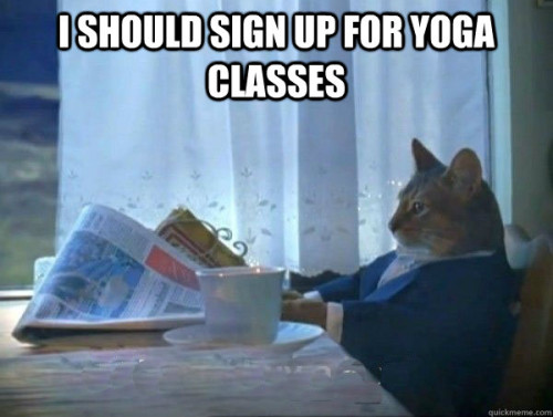 Sign up for yoga!